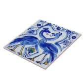 Spanische blaue u. weiße Vogel-Keramik-Foto-Fliese Fliese (Seite)