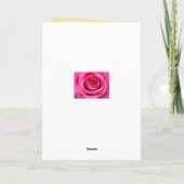 Spanische Blume Karte (Rückseite)