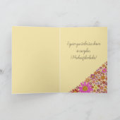 Spanische Blume Karte (Innenseite)