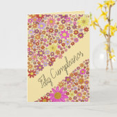 Spanische Blume Karte (Gelbe Blume)