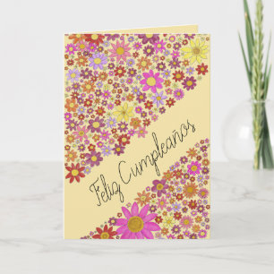 Spanische Blume Karte