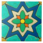 Spanische Blumen-Keramik-Foto-Fliese Fliese (Vorderseite)