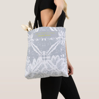Spanische Blumenmuster - grau Tasche