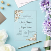 Spanische Boho-Blumenhochzeit Acryleinladungen (In Situ (Hochzeit))