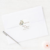 Spanische Boho-Hochzeit runder Aufkleber (Umschlag)