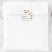 Spanische Boho-Hochzeit runder Aufkleber (Tasche)