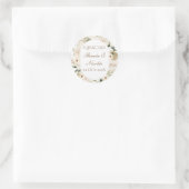 Spanische Boho-Hochzeit runder Aufkleber  (Tasche)