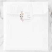Spanische Boho-Hochzeit runder Aufkleber (Tasche)