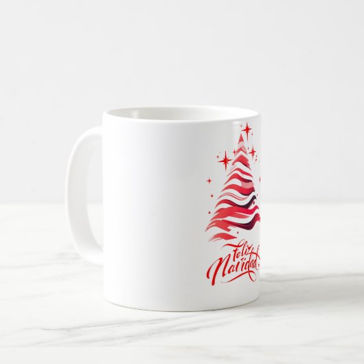 SPANISCHE CHRISTMAS-TASSE KAFFEETASSE (Vorderseite Links)