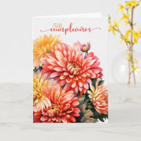 Spanische Chrysanthemen für November Geburtstag
