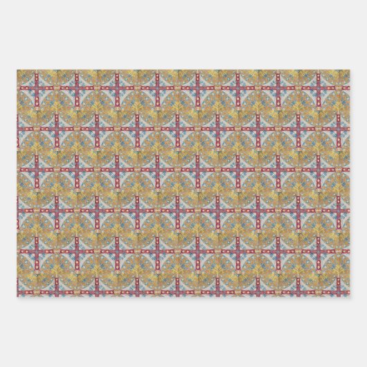 Spanische Cross Tiles Geschenkpapier Set (Vorderseite 3)