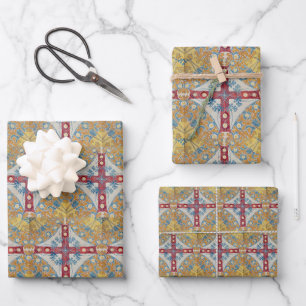 Spanische Cross Tiles Geschenkpapier Set