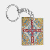 Spanische Cross Tiles Schlüsselanhänger (Vorderseite links)