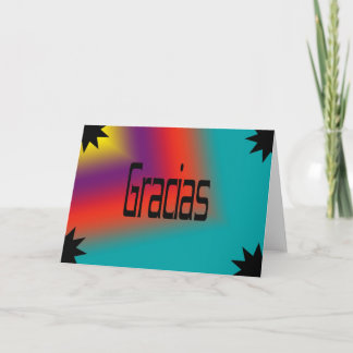 Spanische Dankeschön-Karte Dankeskarte