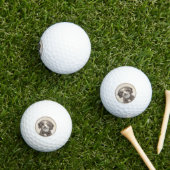Spanische Dog Malerei - Niedliche Original Hunde K Golfball (Insitu Gras)