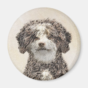 Spanische Dog Malerei - Niedliche Original Hunde K Magnet
