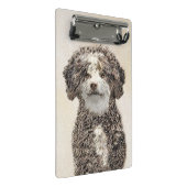 Spanische Dog Malerei - Niedliche Original Hunde K Mini Klemmbrett (Schrägansicht)