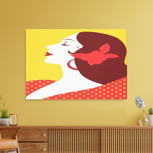 Spanische Dotter Leinwanddruck (Insitu (Wohnzimmer))