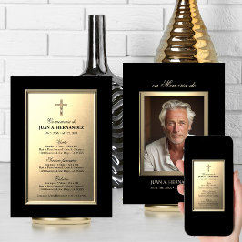 SPANISCHE Einladung Para Beerdigung Servicio FOTO