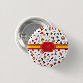 Spanische Einzelteile mit der Flagge, zum Ihres Button (Vorne & Hinten)