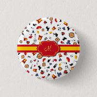 Spanische Einzelteile mit der Flagge, zum Ihres