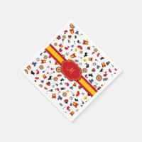 Spanische Elemente mit der Flagge zum Hinzufügen I