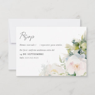Spanische Englisch Junggesellinnenabschied Brautpa RSVP Karte