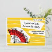 Spanische Fanlandschaft Einladung (Stehend Vorderseite)