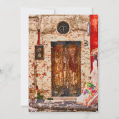 Spanische, farbenfrohe Altstadt Mexikanische Hochz Einladung (Rückseite)