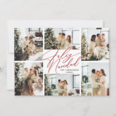 Spanische Feliz Navidad FotoCollage Feiertagskarte (Vorderseite)