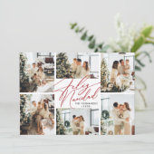 Spanische Feliz Navidad FotoCollage Feiertagskarte (Stehend Vorderseite)