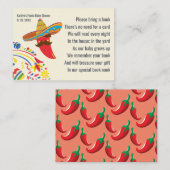 Spanische Fiesta Baby Shooting Card Begleitkarte (Vorne/Hinten)
