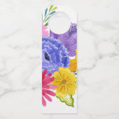 Spanische Fiesta Hochzeit Flaschenanhänger (Rückseite)