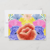 Spanische Fiesta Wedding RSVP Card Karte (Rückseite)