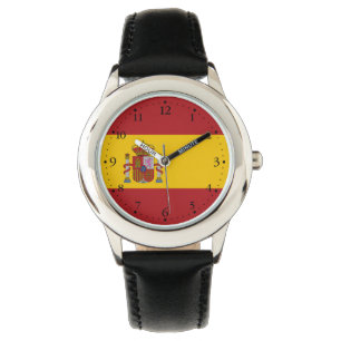 Spanische Flagge Armbanduhr