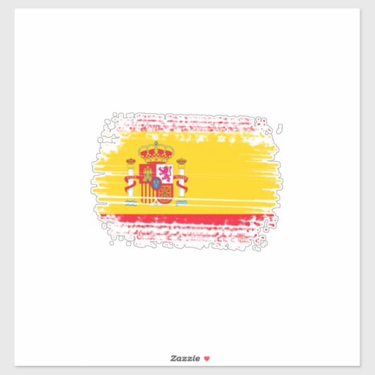 Spanische Flagge Aufkleber (Blatt)