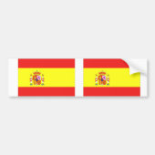 Spanische Flagge Autoaufkleber (Vorne)