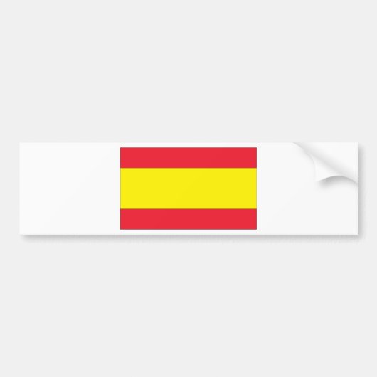 Spanische Flagge Autoaufkleber (Vorne)