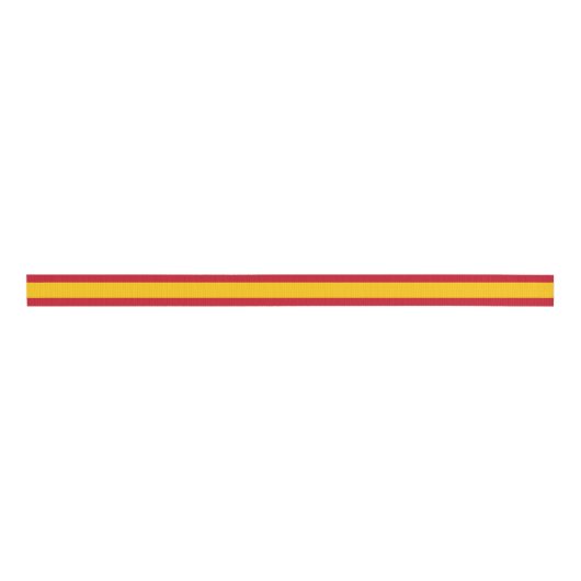 Spanische Flagge Band, Slim, Mode Farben Spanien Ripsband (Vorderseite)
