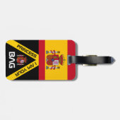 Spanische Flagge, Beutelmarken, Spanien / Personal Gepäckanhänger (Rückseite horizontal)