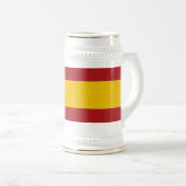 Spanische Flagge Bierglas (VorderseiteRechts)