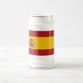 Spanische Flagge Bierglas (Mittel)