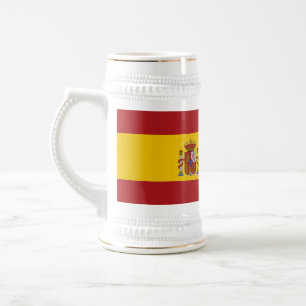 Spanische Flagge Bierglas
