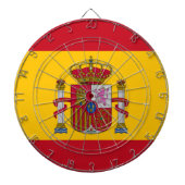 Spanische Flagge Dartboard & Liebe Spanien / Spiel Dartscheibe (vorne)