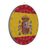 Spanische Flagge Dartboard & Liebe Spanien / Spiel Dartscheibe (Vorderseite Links)