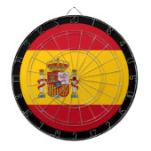 Spanische Flagge Dartboard / Spanien / Spielbrett Dartscheibe (vorne)