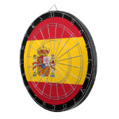 Spanische Flagge Dartboard / Spanien / Spielbrett Dartscheibe (Vorderseite rechts)