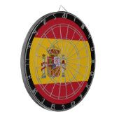 Spanische Flagge Dartboard / Spanien / Spielbrett Dartscheibe (Vorderseite Links)