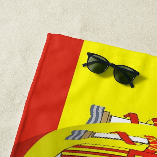 Spanische Flagge Design Strandtuch (Beispiel)