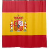 Spanische Flagge Duschvorhang (Vorderseite)